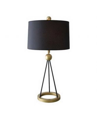 Decorative Table Lamp With Black Shade