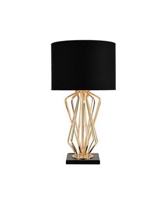 Decorative Table Lamp With Black Shade