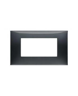 Neve Up,Cover Frame 4 Modules For 4-Module Boxes, Black