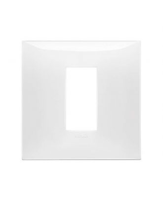 Neve Up,Cover Frame 1 Central Modules For 2-Module Boxes, White