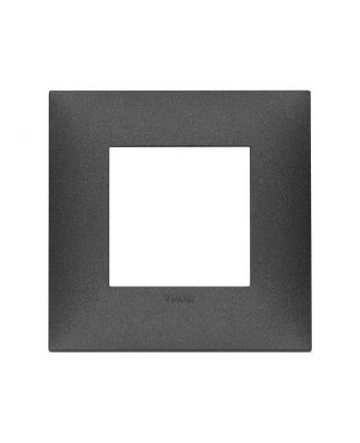 Neve Up,Cover Frame 2 Modules For 2-Module Boxes, Matt Anthracite