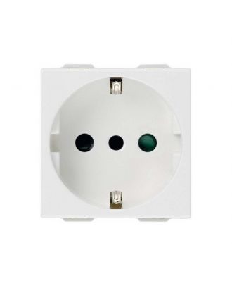 Neve Up 2P+E 16A P30 Socket Outlet White