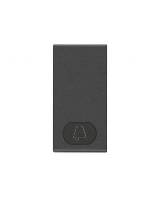 Neve Up Button 1M Interchangeable Button With Bell Symbol Carbon Matt