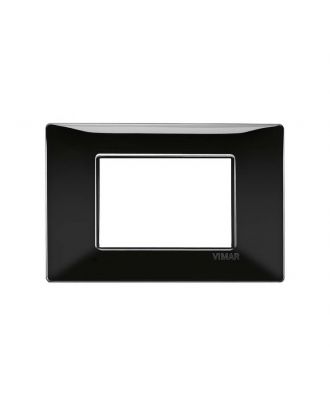 Plana,Cover Frame 3 Modules, Black