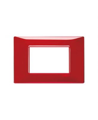 Plana,Cover Frame 3 Modules, Reflex Ruby