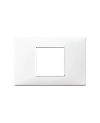 Plana,Cover Frame 2 Centr Modules, White