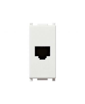 Plana Rj11 Phone Jack 6/4 White