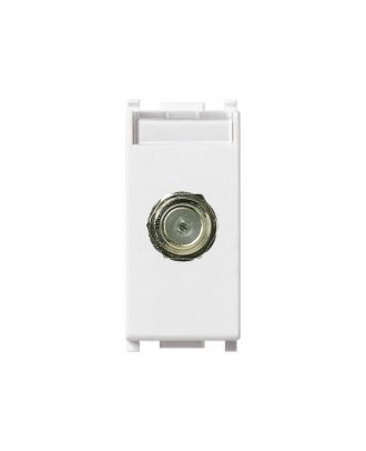 Plana Satellite Socket Outlet Connector White