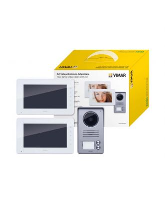 Elvox Door Entry Two-Family Kit 7In Lcd Video Plug-In Supply