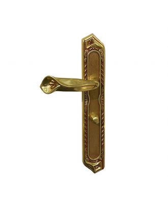 Door Handle Princess Classic With Plate, Wc Thumbturn , Antique Brass