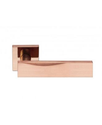 Door Handle Prima With Rosette + Wc Thumbturn, Copper