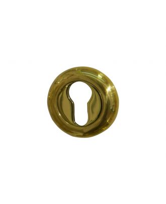 Yale Escutcheon Bombata Polished Brass