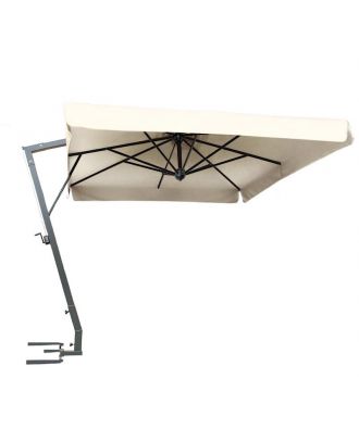 Napoli Braccio Umbrella 3M anthracite aluminium frame, Cloth Color Beige with valance
