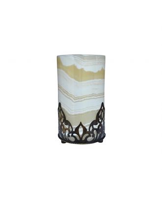 Alabaster Handcrafted Candleholder