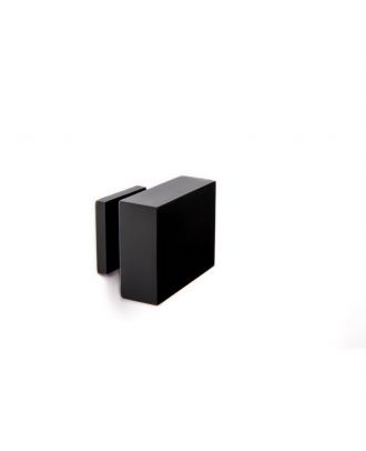 Square Wooden Door Knob, Black