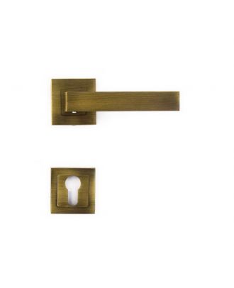 York Door Handles With Square Rosettes