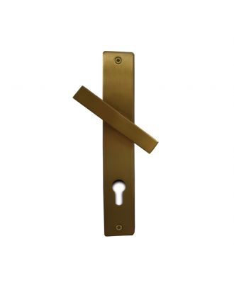 York Flat Door Handles With Square Modern Plate