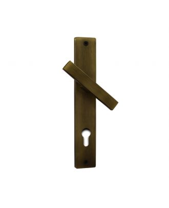 York Flat Door Handles With Square Modern Plate