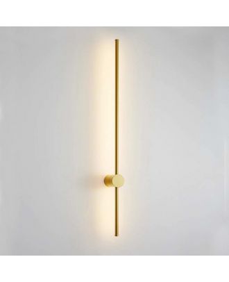 Gold Linear Black Wall Lamp