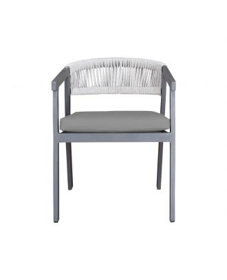 Ivona Chair Gray With Gray Pillow