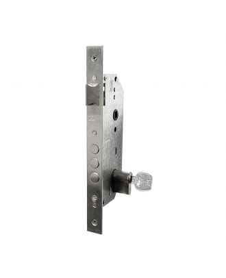 Mortise External Lock With Cylinder 60 Mm, Satin Nickel