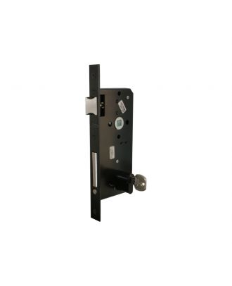 Mortise External Lock With Cylender 70 Mm, Black