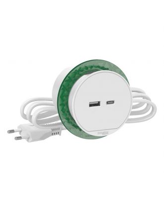 Desk Unit Xs With Usb Type A And Usb Type C-White