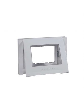 Cover Frame (Fix. Frame) - 1 Gang - 3 M - White/White - Ip55