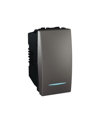 Rocker Switch - 1-Way - 16 Ax 250 Vac - 1 M - Graphite