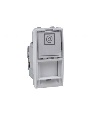 1 Rj45 Socket (S-One) - 1 M -Cat.6, Utp - White