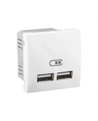 Double Usb Charger - 2.1 A - White