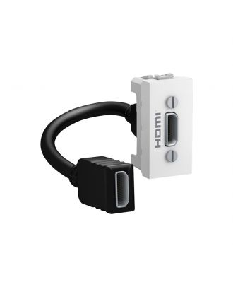 Hdmi Data Connector Type A - 1 Module - White