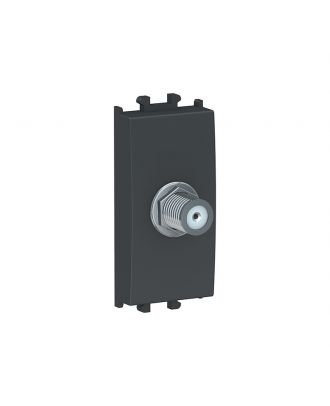 Easy Styl, Sat Connector, 1 Module, Black