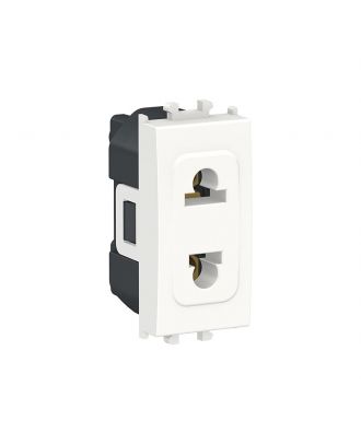 Easy Styl - Euro-Us Socket Outlet - 1 Module -White