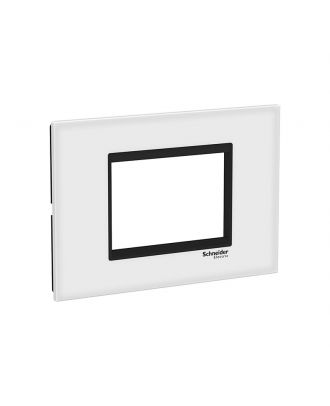 Easy Styl Cover Frame Glass 3 Modules White/Black