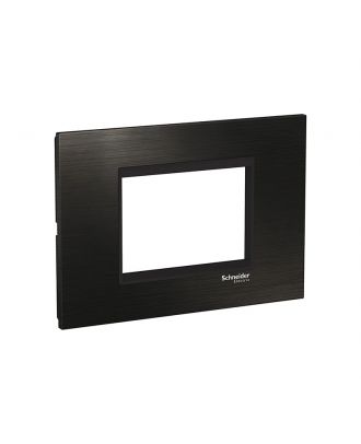 Easy Styl Cover Frame Inox 3 Modules Black/Black