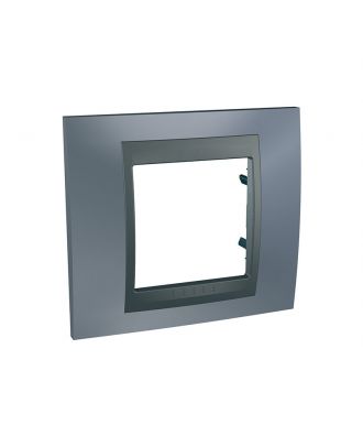 Unica Top - Cover Frame - 1 Gang -Metal Grey/Graphite