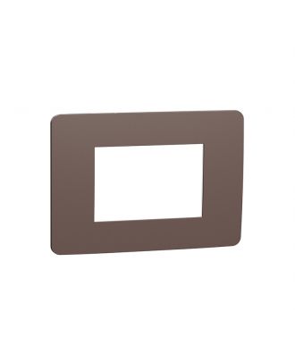 Cover Frame, New Unica, 3 Modules, Chocolate Or White