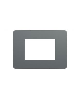 Cover Frame, New Unica, 3 Modules, Dark Grey Or Black