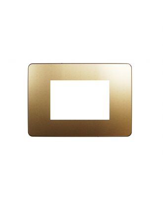 Cover Frame, New Unica, 3 Modules, Copper Or Black