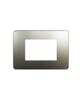 Cover Frame, New Unica, 3 Modules, Bronze Or White