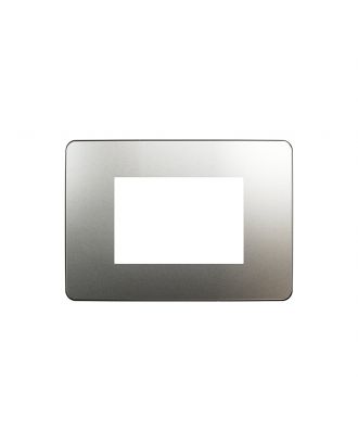 Cover Frame, New Unica, 3 Modules, White Aluminium Or White