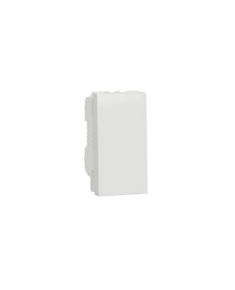 One Way Switch, New Unica, 10 A, 1 Module, White