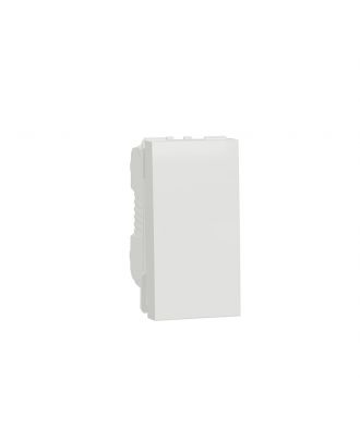 Push Button, New Unica, 10 A, 1 Module, White