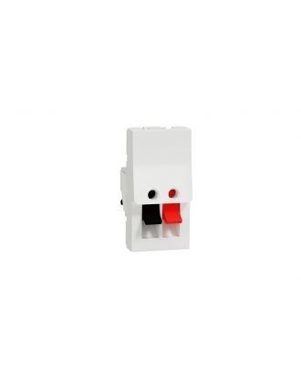 New Unica - Loudspeaker Socket - 1 Module - White