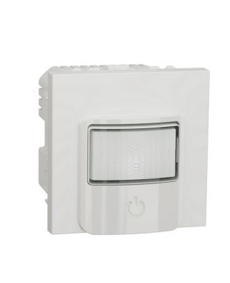 New Unica - Motion Sensor With Push Button Integrated And Relay - White