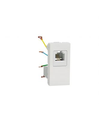 New Unica - Telephone Socket - 1 X Rj12 - 1 M - White