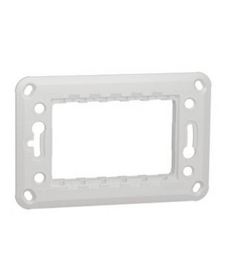 New Unica, Fixing Frame, Plastic, 3 Modules 1 Gang