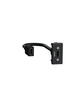 New Unica - Hdmi Connector Prewired - 1 Module - Anthracite