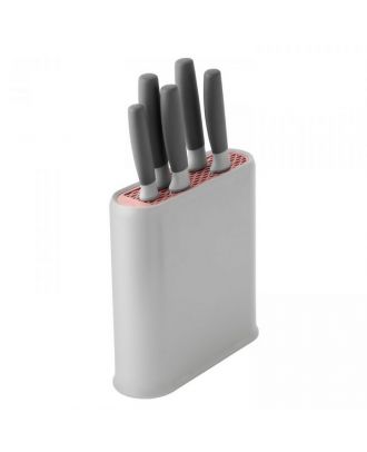 Leo - 6Pcs Stainless Steel Knives With Stand